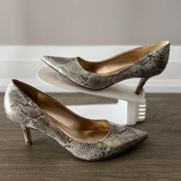 Nine West Snake Print Heel - Size 8.5 - Picture 1 of 5